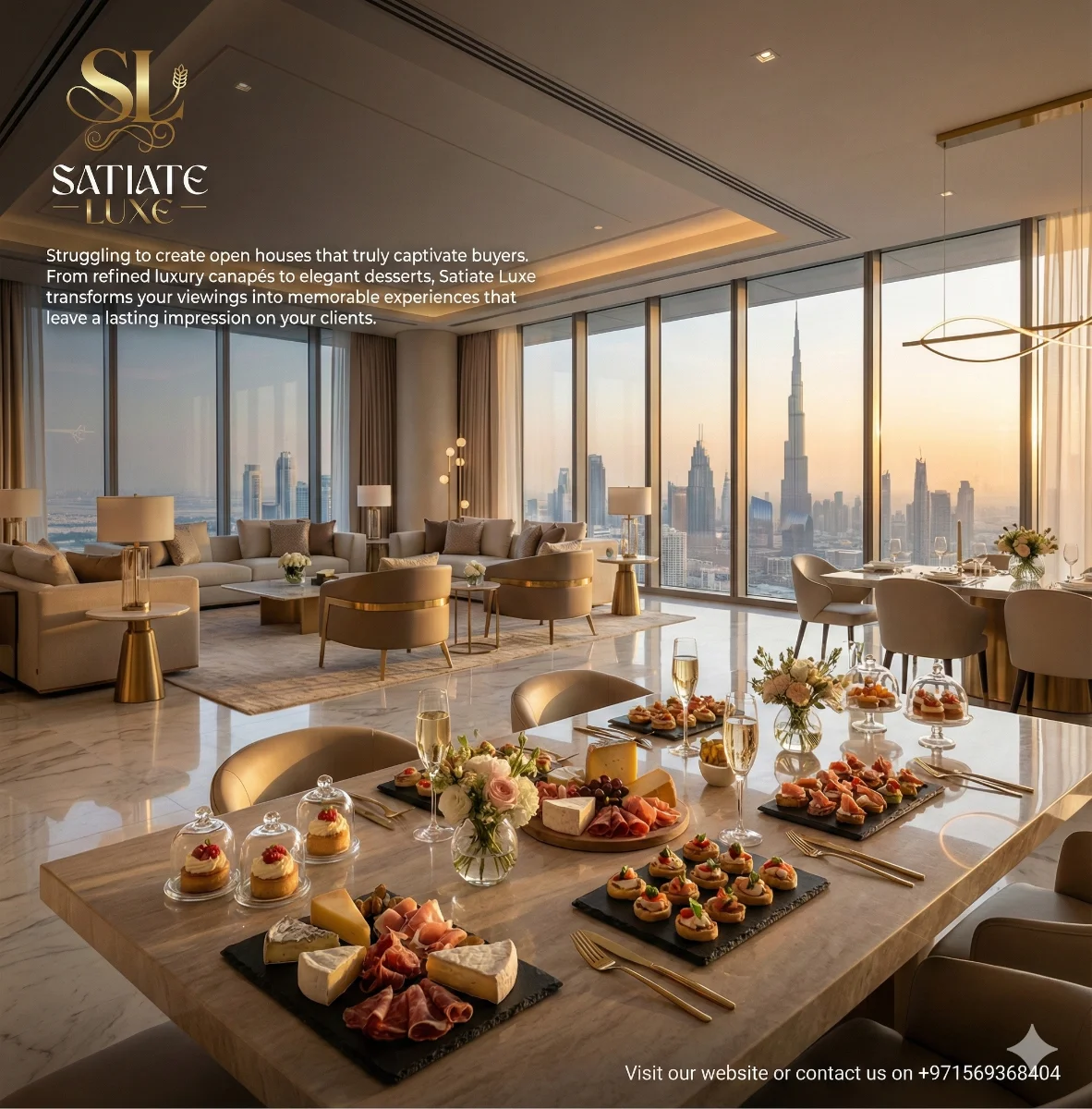 A private celebration dinner at home — Satiate Luxe Signature Dinner